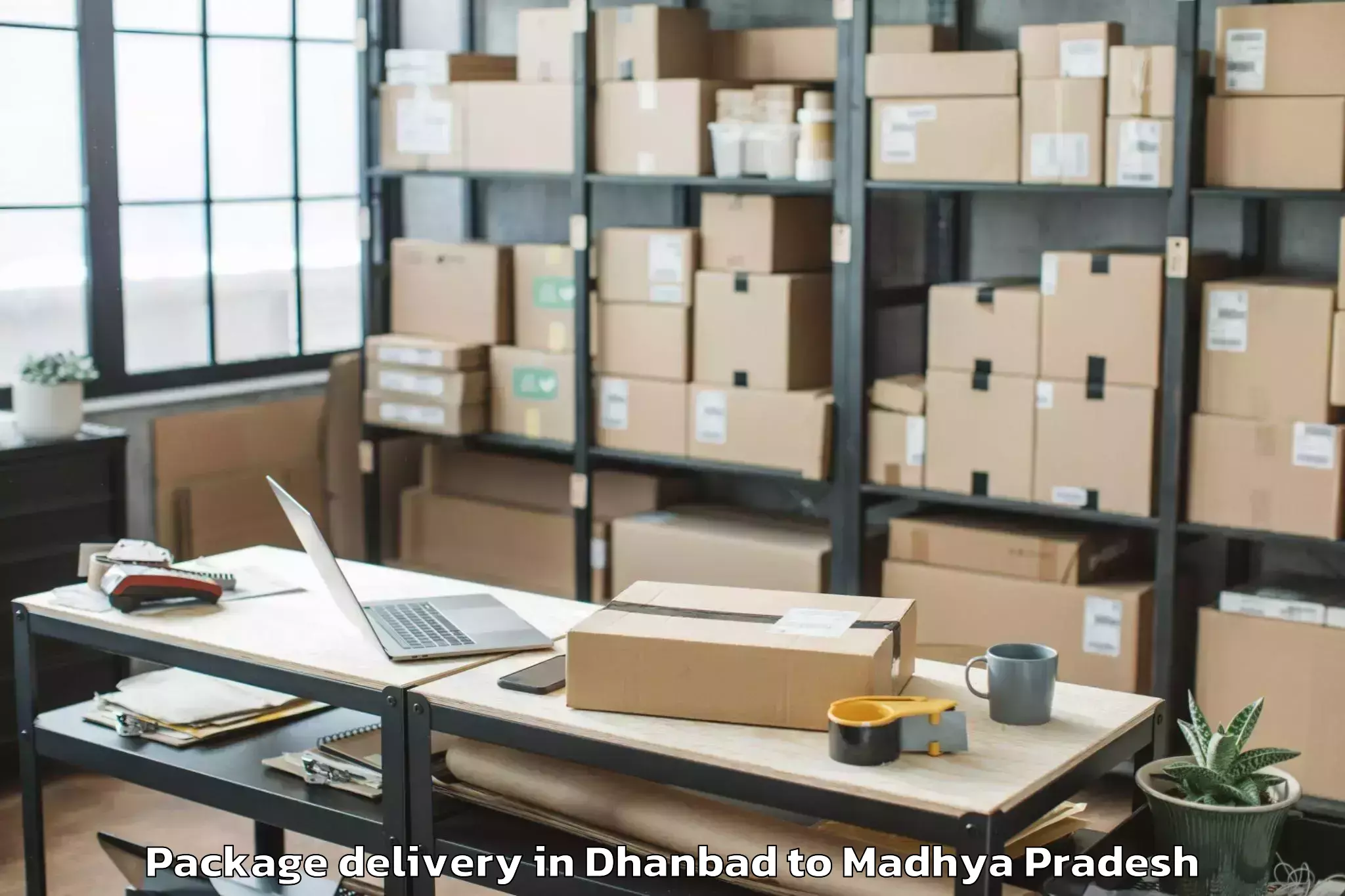 Dhanbad to Bhikangaon Package Delivery